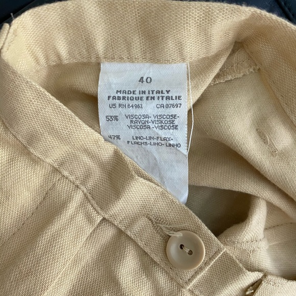 Sisley High Waisted Linen Pants: Size 40 IT (XS) - Picture 3 of 7